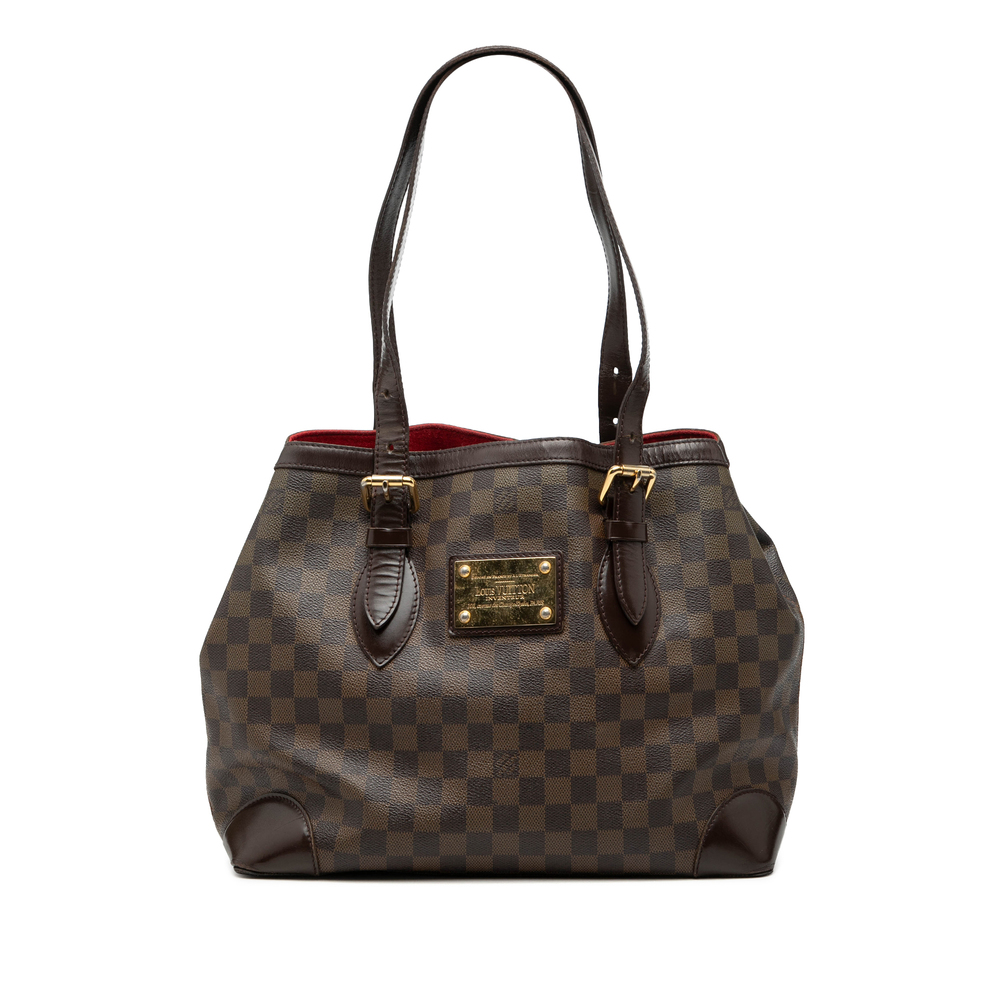 Pre-Loved Louis Vuitton Damier Ebene Hampstead MM - Picture 1 of 7
